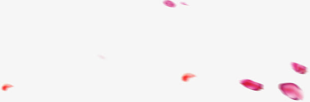 红色花瓣漂浮花瓣免抠