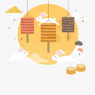 手绘海报装饰免抠