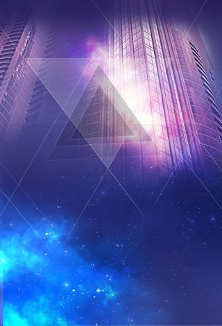 房产星空广告展板背景素材高清