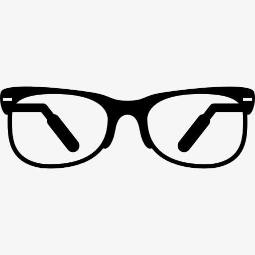 眼镜半框图标免抠