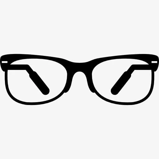 眼镜半框图标免抠