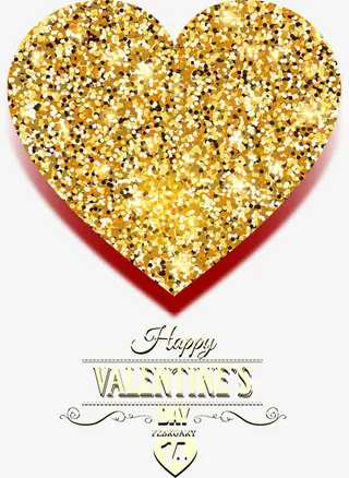 矢量婚礼情人节设计元素免抠