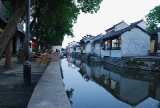 古镇河边风情免抠