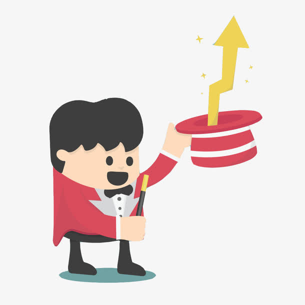 手绘魔术师免抠