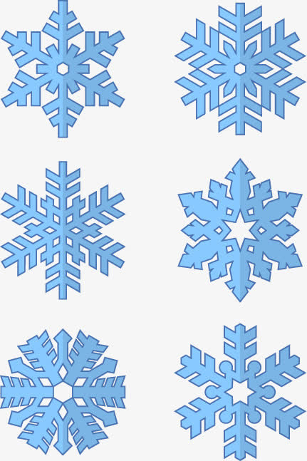 矢量雪花免抠