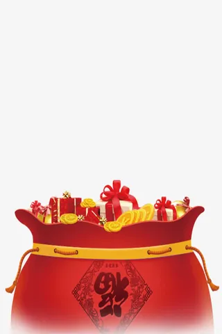 新年大礼包免抠标签元素