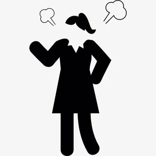 愤怒的女人图标免抠