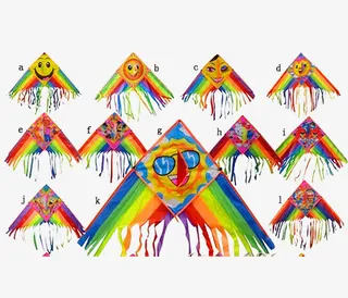 时尚卡通人形风筝免抠