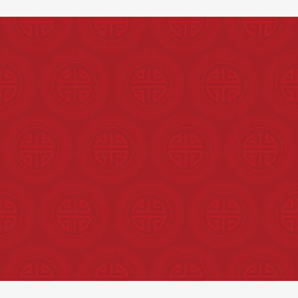 红色圆形图案中国风背景