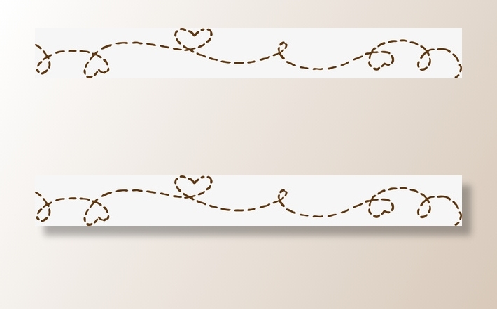 创意爱心分割线免抠手绘/卡通卡通元素