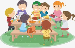 一起聚餐的小美女与小帅哥们免抠