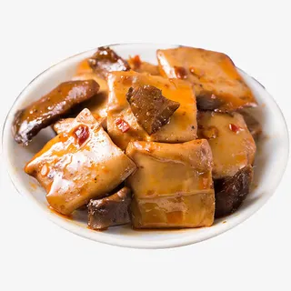 麻辣香菇豆干摄影免抠