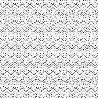黑色线条底纹矢量波浪边素材免抠