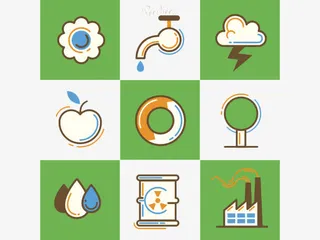 绿色的小格子免抠