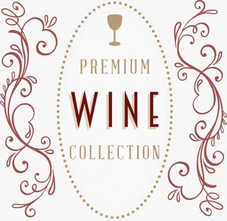 矢量旋涡状花草边框插图免抠