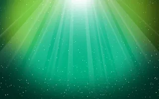 绚丽绿色光效光斑免抠