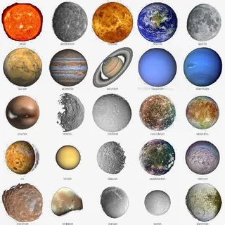 宇宙星球行星免抠