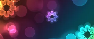 炫彩光圈光斑背景图高清