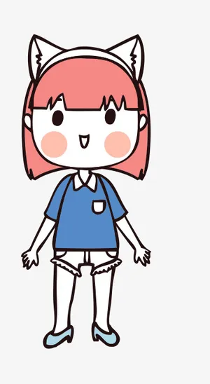 人物手绘插画可爱素材91免抠