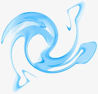 抽象蓝色矢量免抠