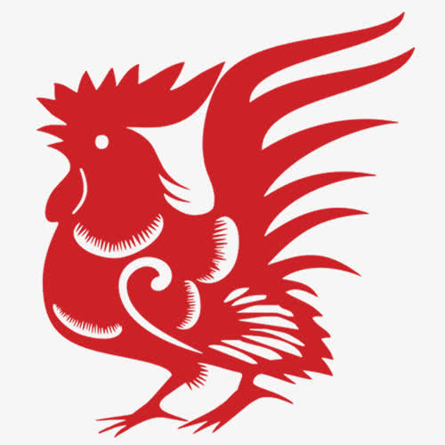 红色公鸡免抠