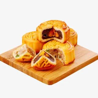 中秋月饼蛋黄夹心免抠