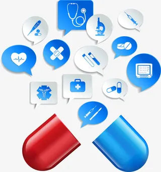 医疗元素图标免抠