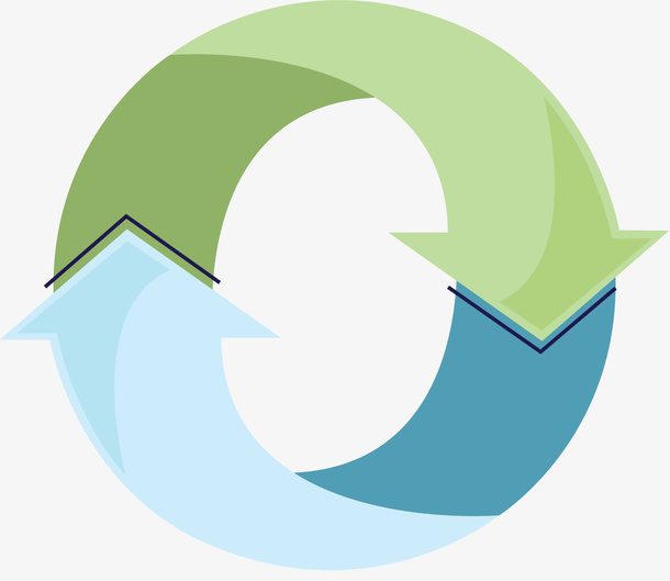 闭合圆环矢量更新图标免抠