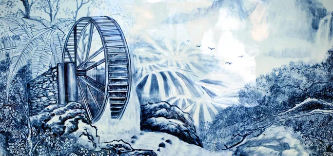 中国传统山水背景高清