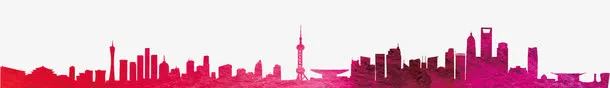 几何城市剪影免抠