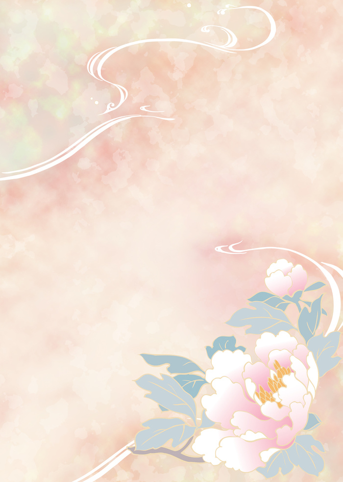 浪漫牡丹花纹背景高清