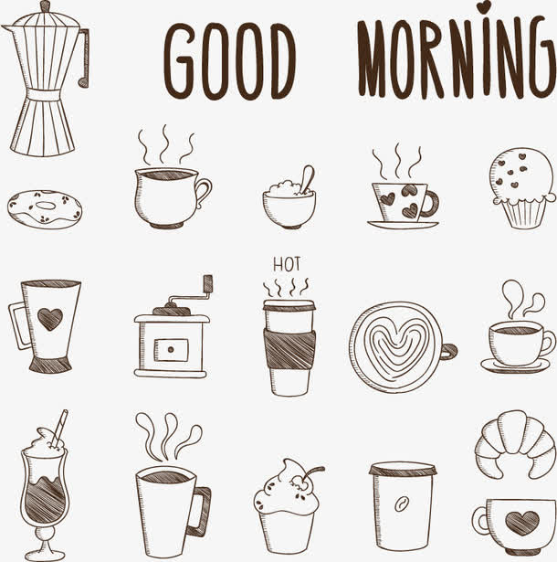 咖啡矢量素材免抠