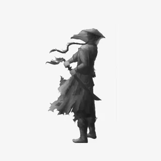水墨侠客免抠
