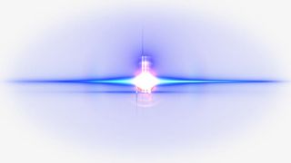 蓝色发光极光光晕光芒光效免抠