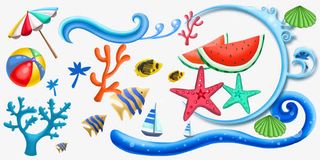 海边素材包免抠