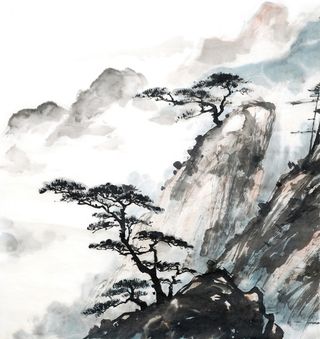 中国风山水背景高清