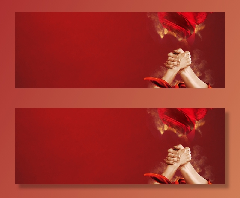 为梦想加油大气红色banner高清