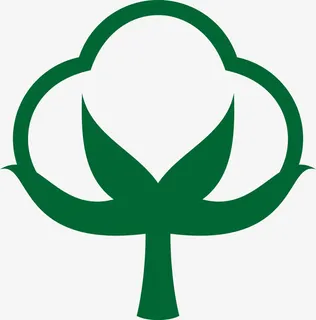 卡通矢量绿色棉花图免抠