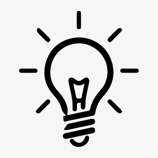 灯泡灯丝简笔画免抠