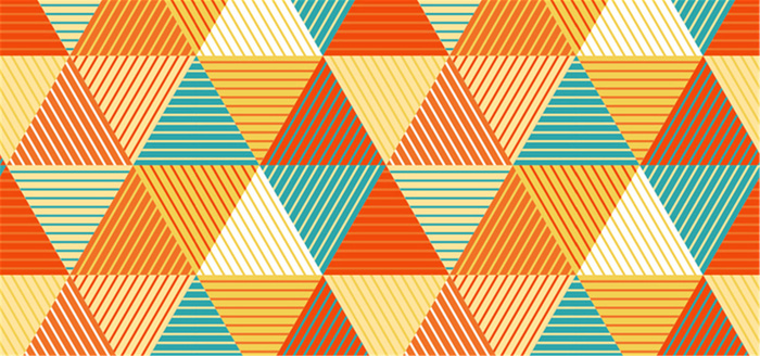 彩色三角形卡通花纹高清