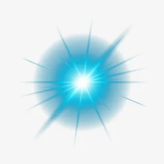 炫酷蓝色光晕素材免抠