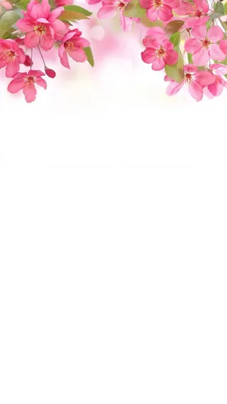 简约清新花瓣h5背景高清