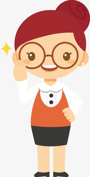 职业女孩矢量图免抠 职业女孩矢量图免抠
