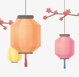 古代风灯笼免抠图免抠