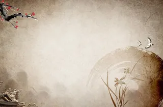 古风水墨风美食海报背景模板高清