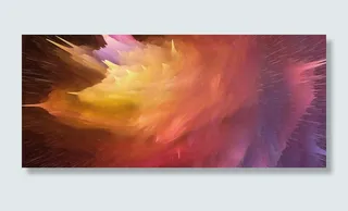 渐变背景炸裂水彩纹理banner高清