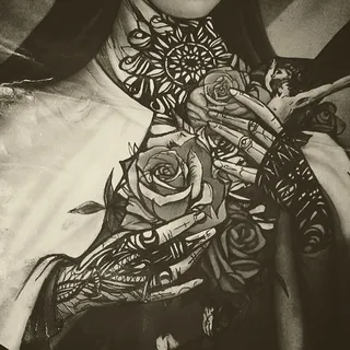 纹身店广告背景图高清