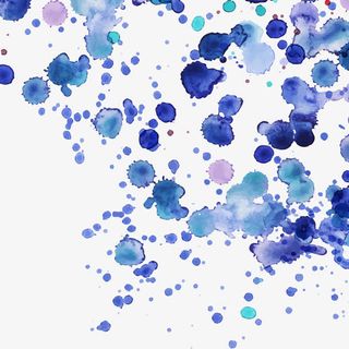 蓝色水彩泡泡背景