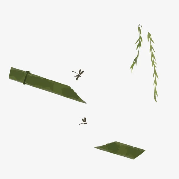 矢量竹筒免抠