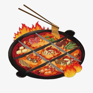 川味火锅手绘免抠
